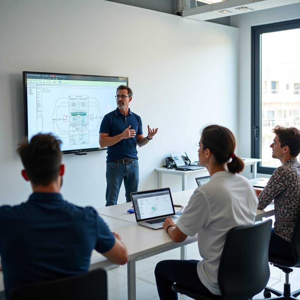 Formazione pratica in aula su impianti domotici con strumenti reali