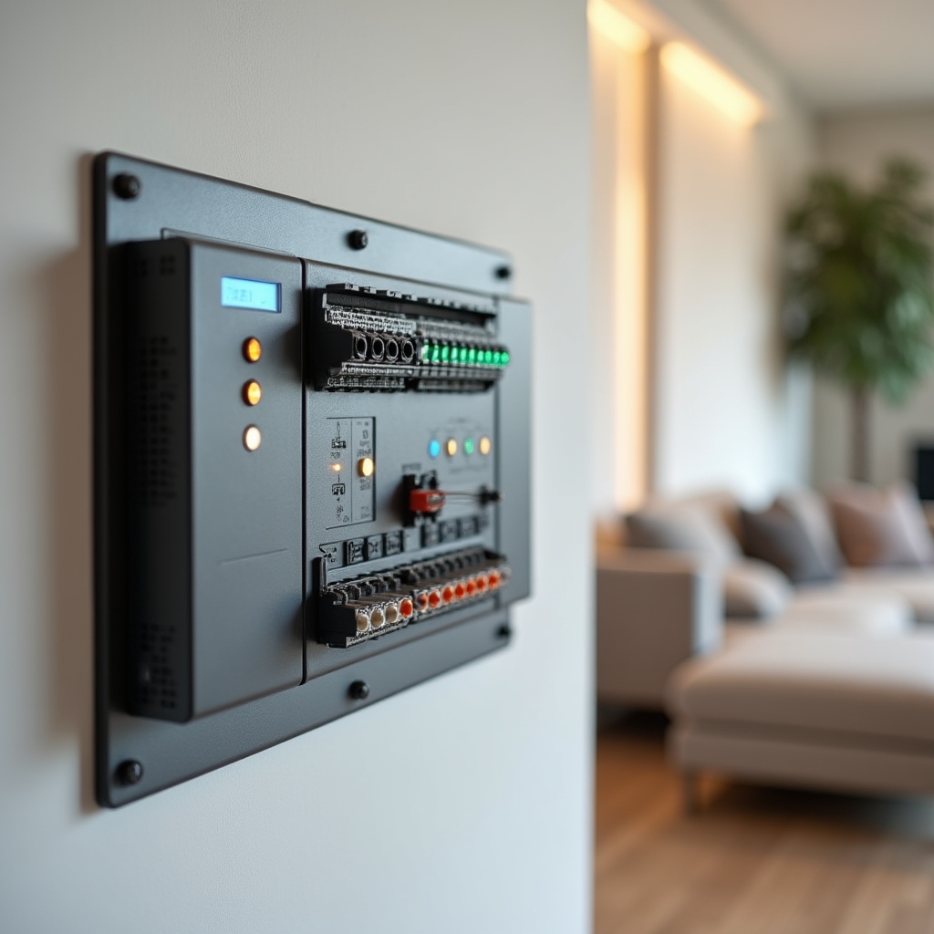 Installazione pannello KNX per impianto domotico residenziale